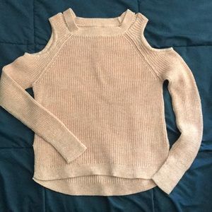 Hollister Cold Shoulder Knit Sweater
